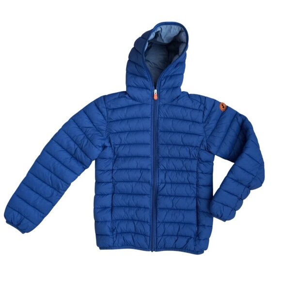 Save The Duck Other - Save The Duck Kids Dony Blue Puffer Jacket Size 12 Animal Free Hooded Coat